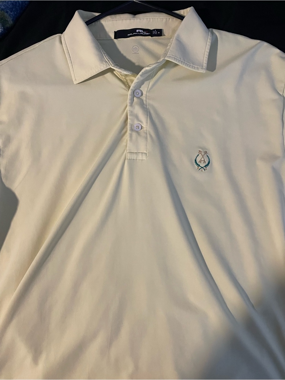 Ralph Lauren Cream Polo with Embroidered Crest
